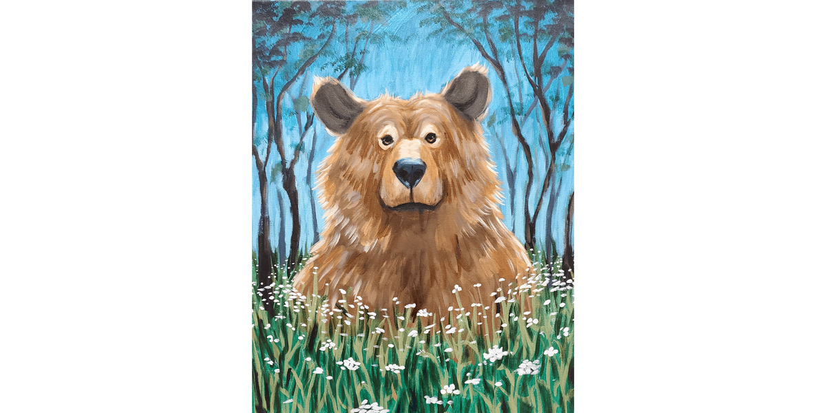 Brown Bear Meadow - Paint and Sip in Tyler | Classpop!™, 14 August | Event in Tyler | AllEvents