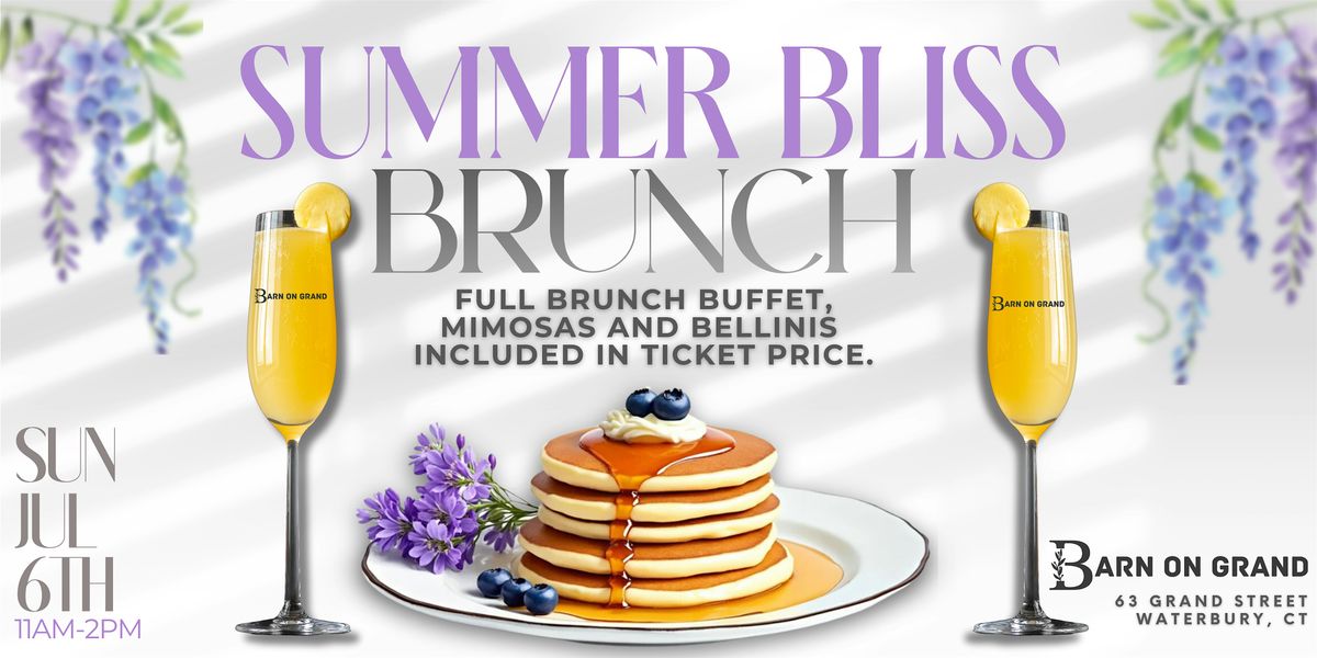 Summer Bliss Brunch, 6 July | Event in Waterbury | AllEvents