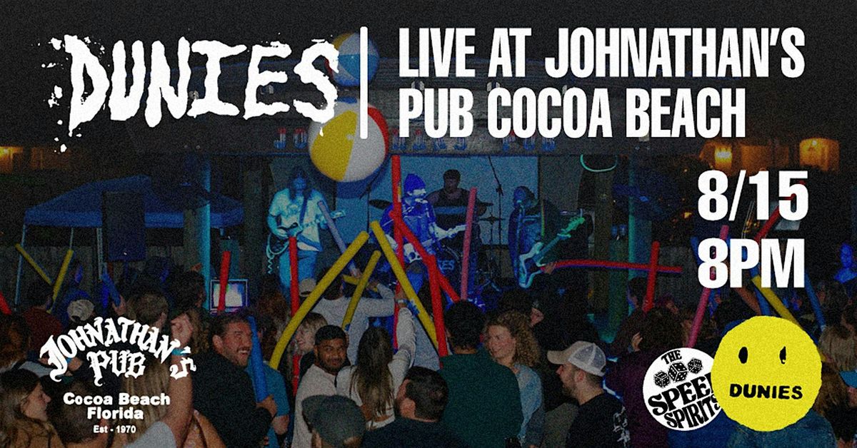 DUNIES EP Release Show at Johnathan's Pub, 15 August | Event in Cocoa Beach | AllEvents