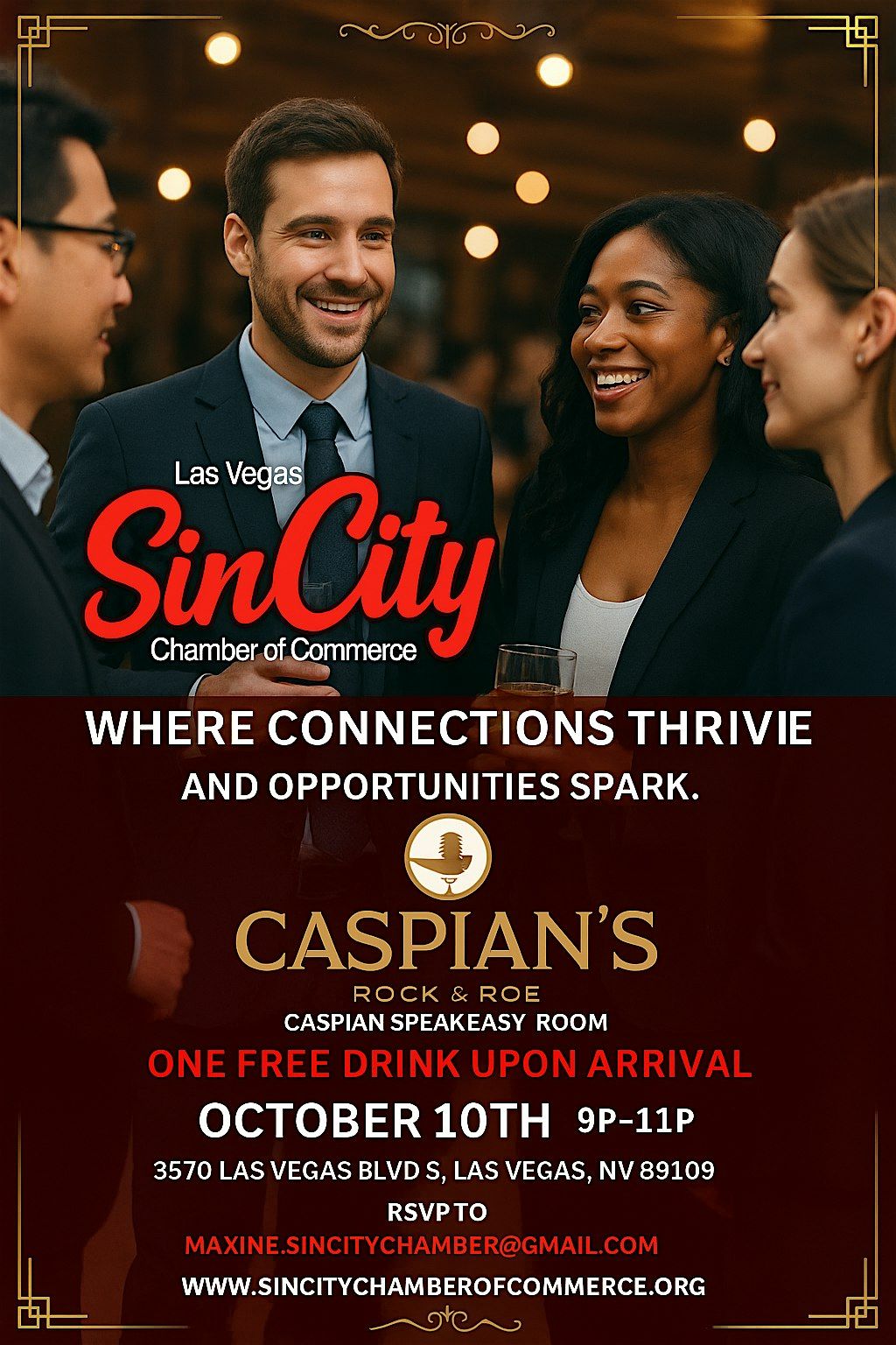Business Social Speakeasy Networking Mixer, 10 October | Event in Las Vegas | AllEvents