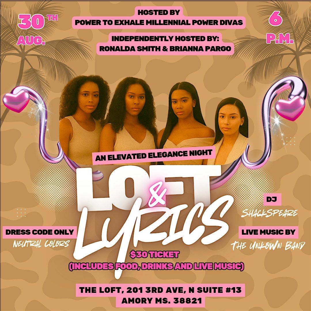 Loft & Lyrics, 30 August | Event in Amory | AllEvents