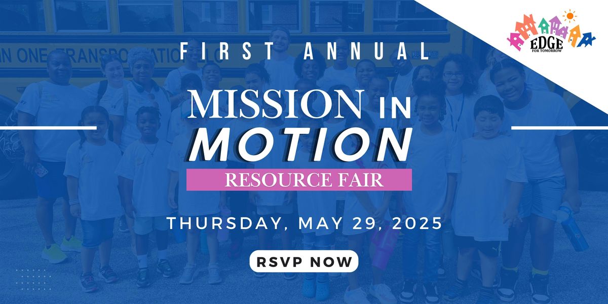 EDGE for Tomorrow Mission in Motion Resource Fair, 29 May | Event in Wilmington | AllEvents