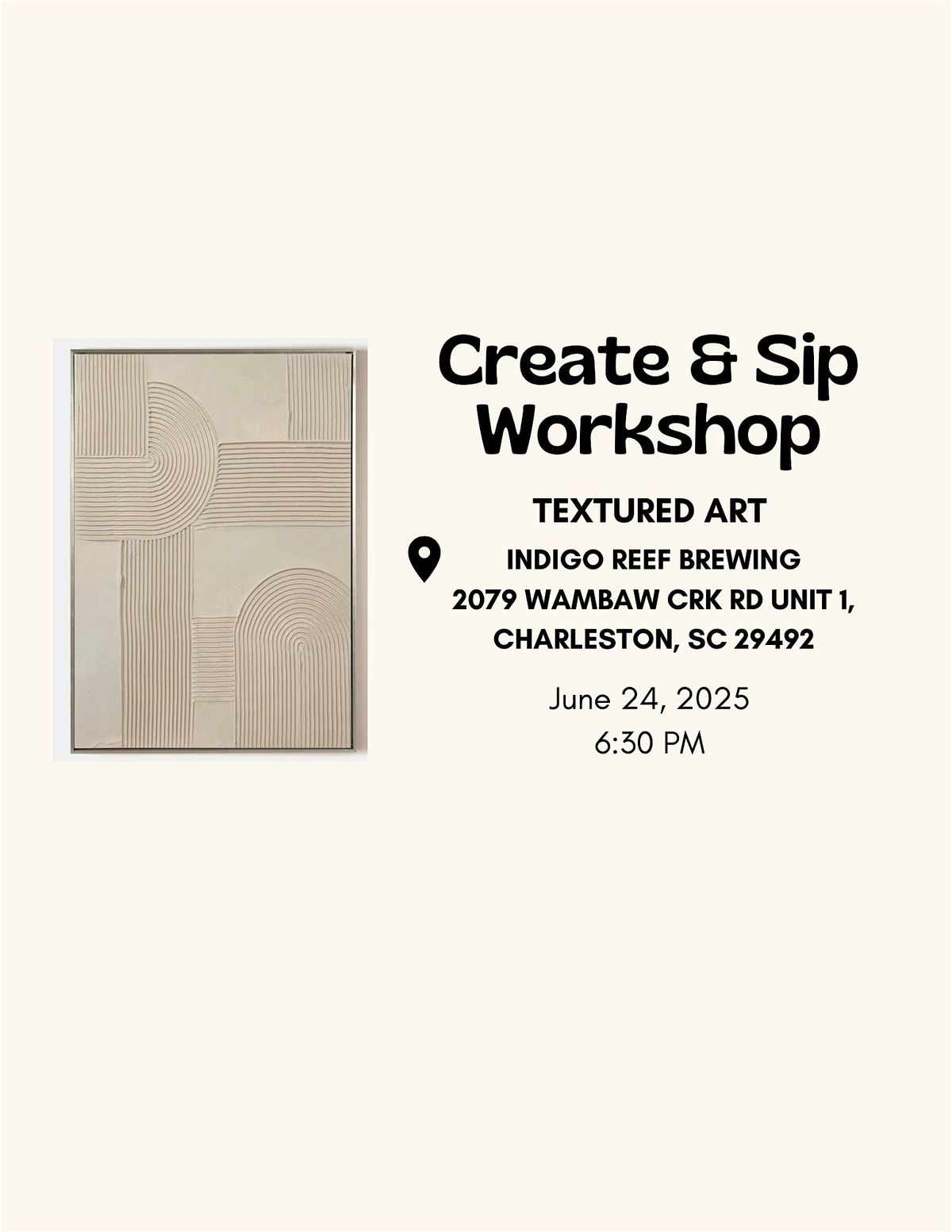 Create & Sip at Indigo Reef Brewing, 24 June | Event in Charleston | AllEvents