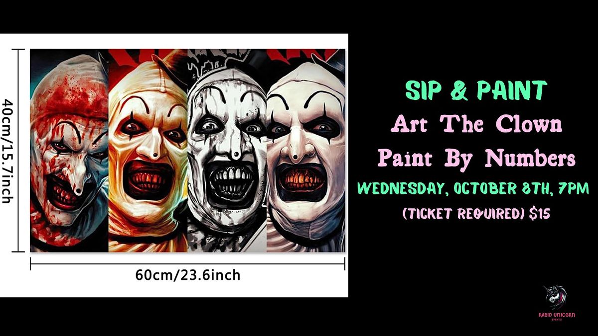 Sip & Paint: Art The Clown Paint By Numbers, 8 October | Event in Kansas City | AllEvents