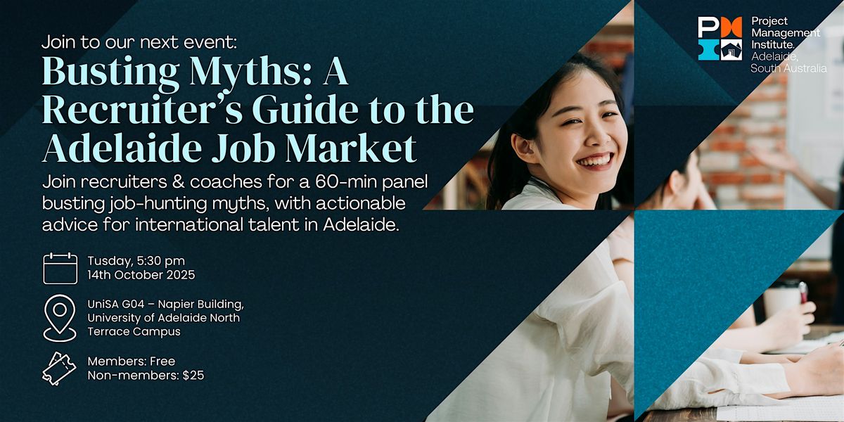Busting Myths: A Recruiter’s Guide to the Adelaide Job Market, 14 October | Event in Adelaide | AllEvents