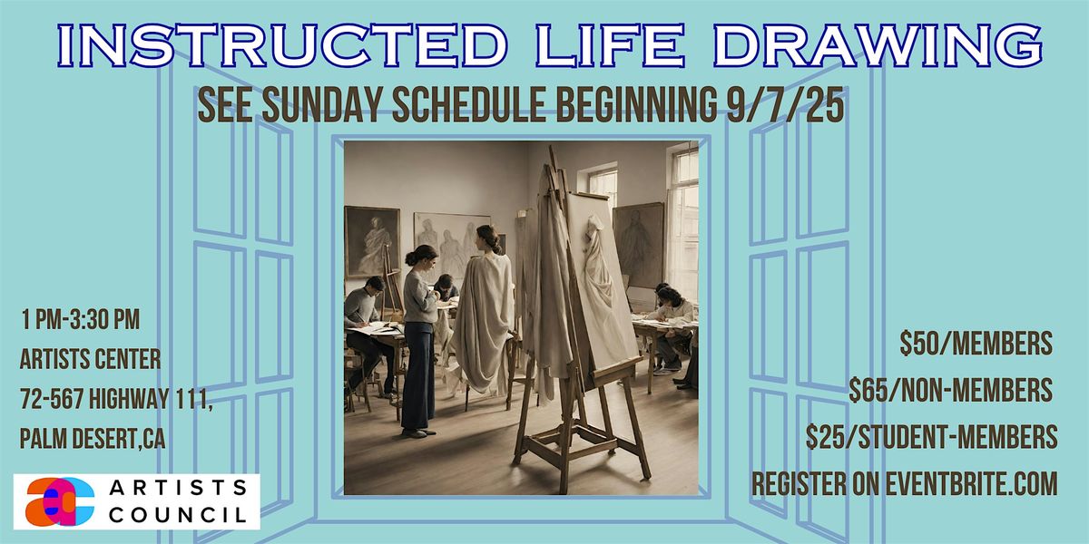 Instructed Life Drawing with Laurel Goddard Thomas, 7 September | Event in Palm Desert | AllEvents