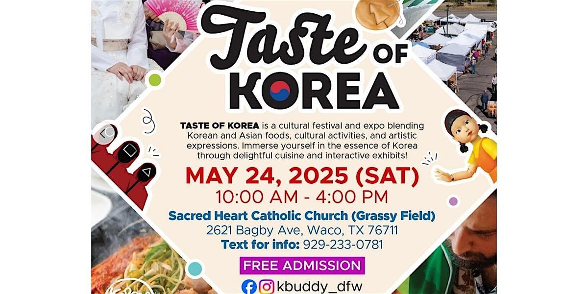 Taste of Korea in Waco, 24 May | Event in Waco | AllEvents
