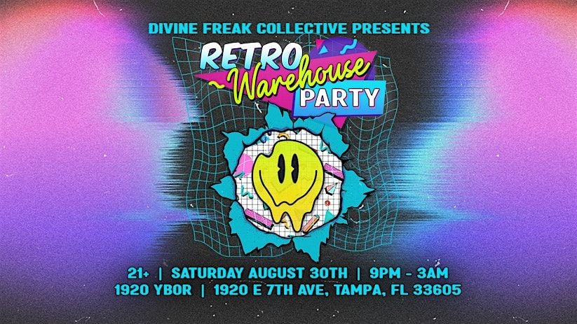 Retro Warehouse Party (feat. Minimalistuk + Thirsty Turtle), 30 August | Event in Tampa | AllEvents