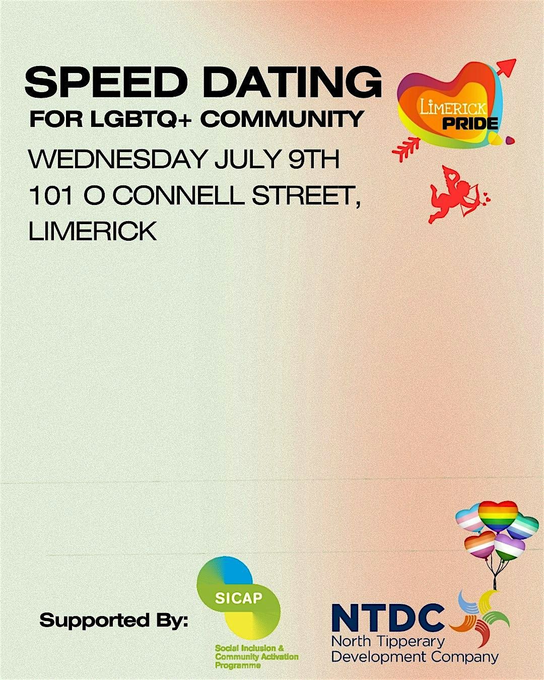 Speed Dating for GBT+ Men and Non Binary Community - age 30+, 9 July | Event in Limerick | AllEvents