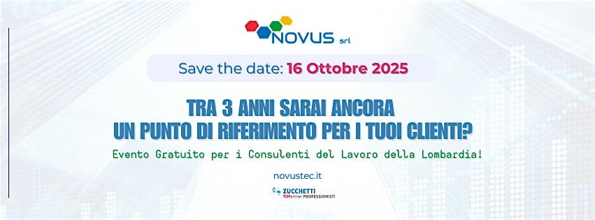 Tra tre anni sarai ancora un punto di riferimento per i tuoi clienti?, 16 October | Event in Carate Brianza