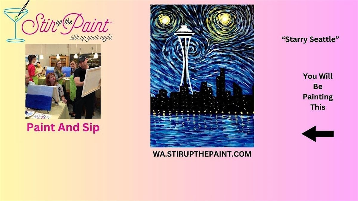 West Seattle Paint and Sip, Paint Party, Paint Night  (Wine Included), 22 August | Event in Seattle | AllEvents