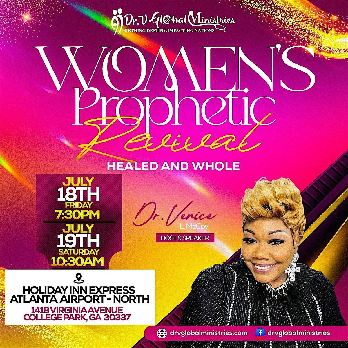 Women's Prophetic Revival, 18 July | Event in College Park | AllEvents