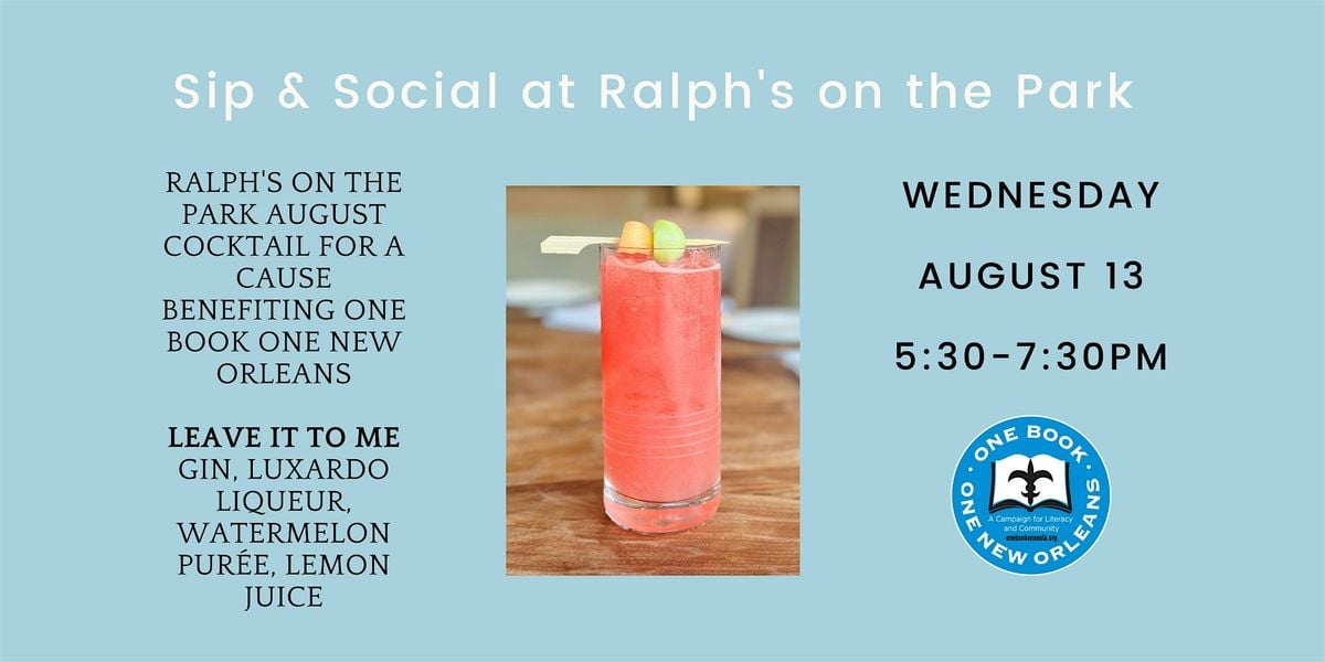 Sip & Social, 13 August | Event in New Orleans | AllEvents