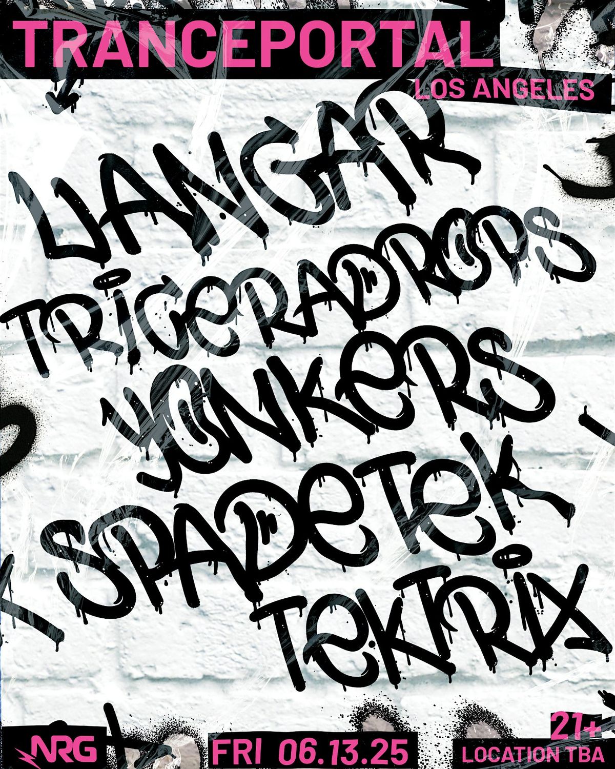 TRANCEPORTAL LA: VANGAR, TRICERADROPS, YONKERS, TEKTRIX, SPADETEK, 13 June | Event in Los Angeles | AllEvents