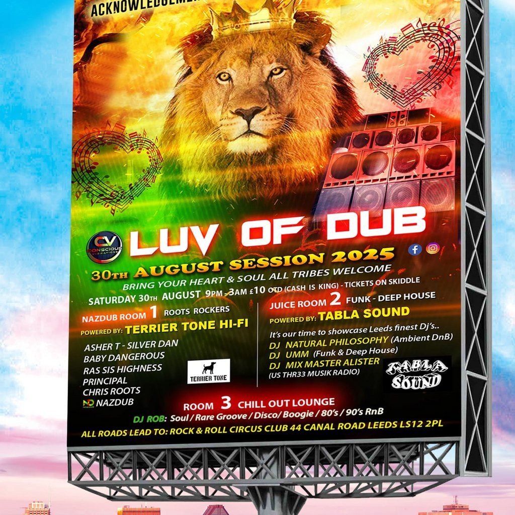 Luv Of Dub, 30 August | Event in Leeds | AllEvents