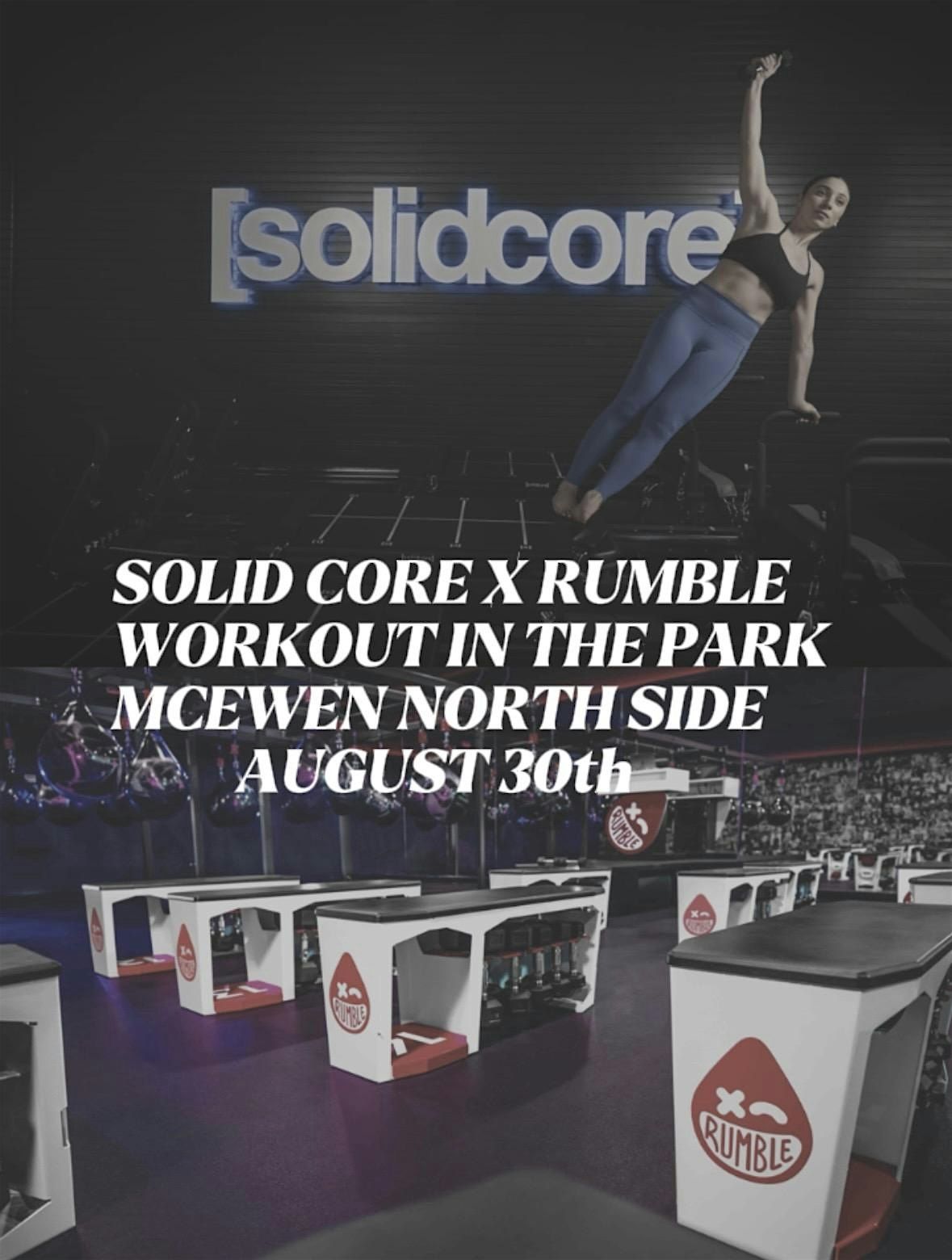 Rumble x Solidcore McEwen Northside Park Day, 30 August | Event in Franklin | AllEvents
