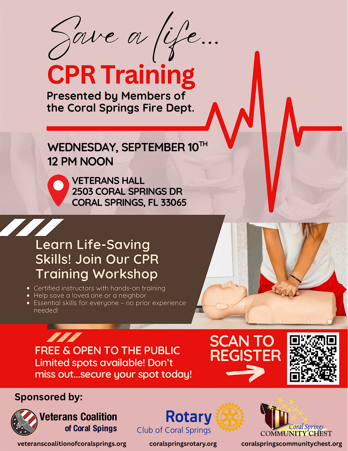 CPR Training, 10 September | Event in Coral Springs | AllEvents