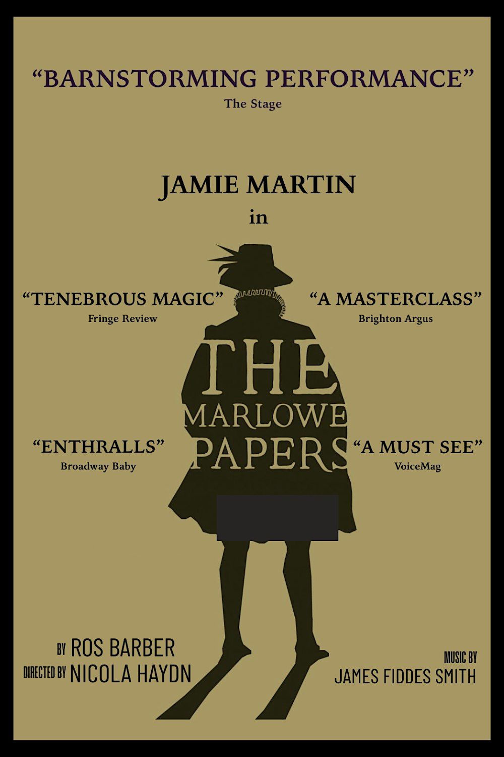 The Marlowe Papers (a one-man play), 16 November | Event in London | AllEvents