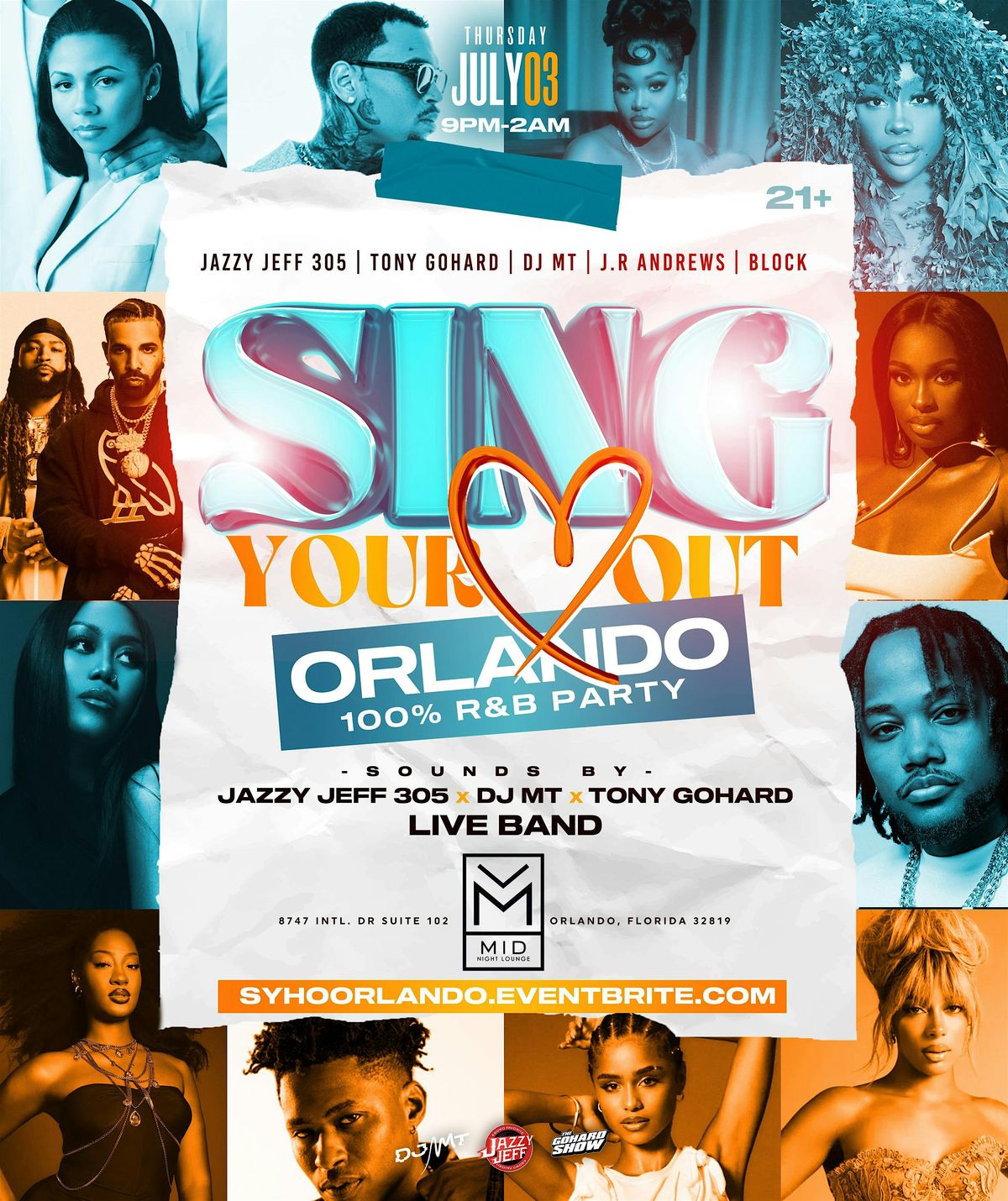 SING YOUR HEART OUT R&B PARTY! INDEPENDENCE DAY WEEKEND!, 3 July | Event in Orlando | AllEvents