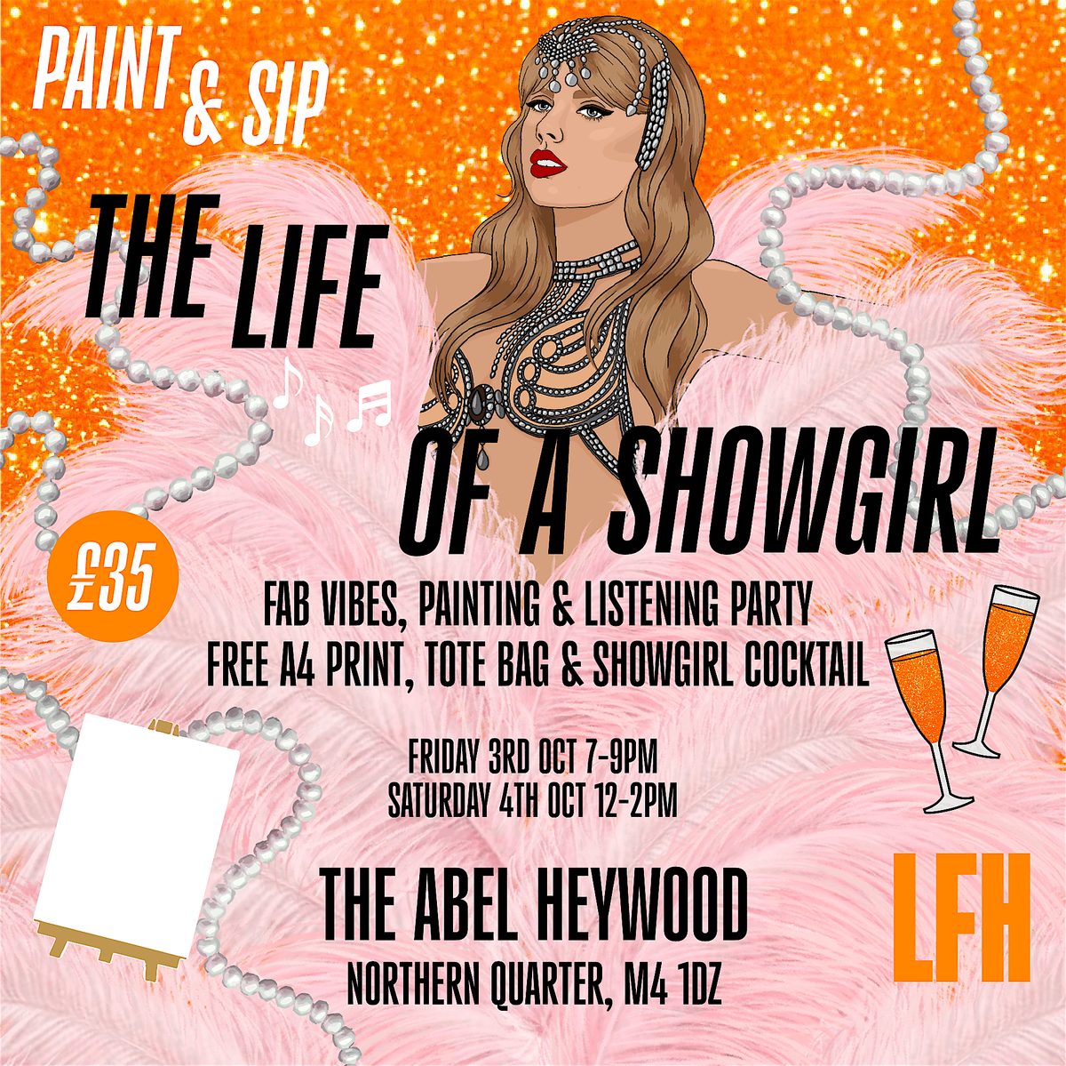 Taylor Swift The Life Of A Showgirl Paint & Sip, 3 October | Event in Manchester | AllEvents