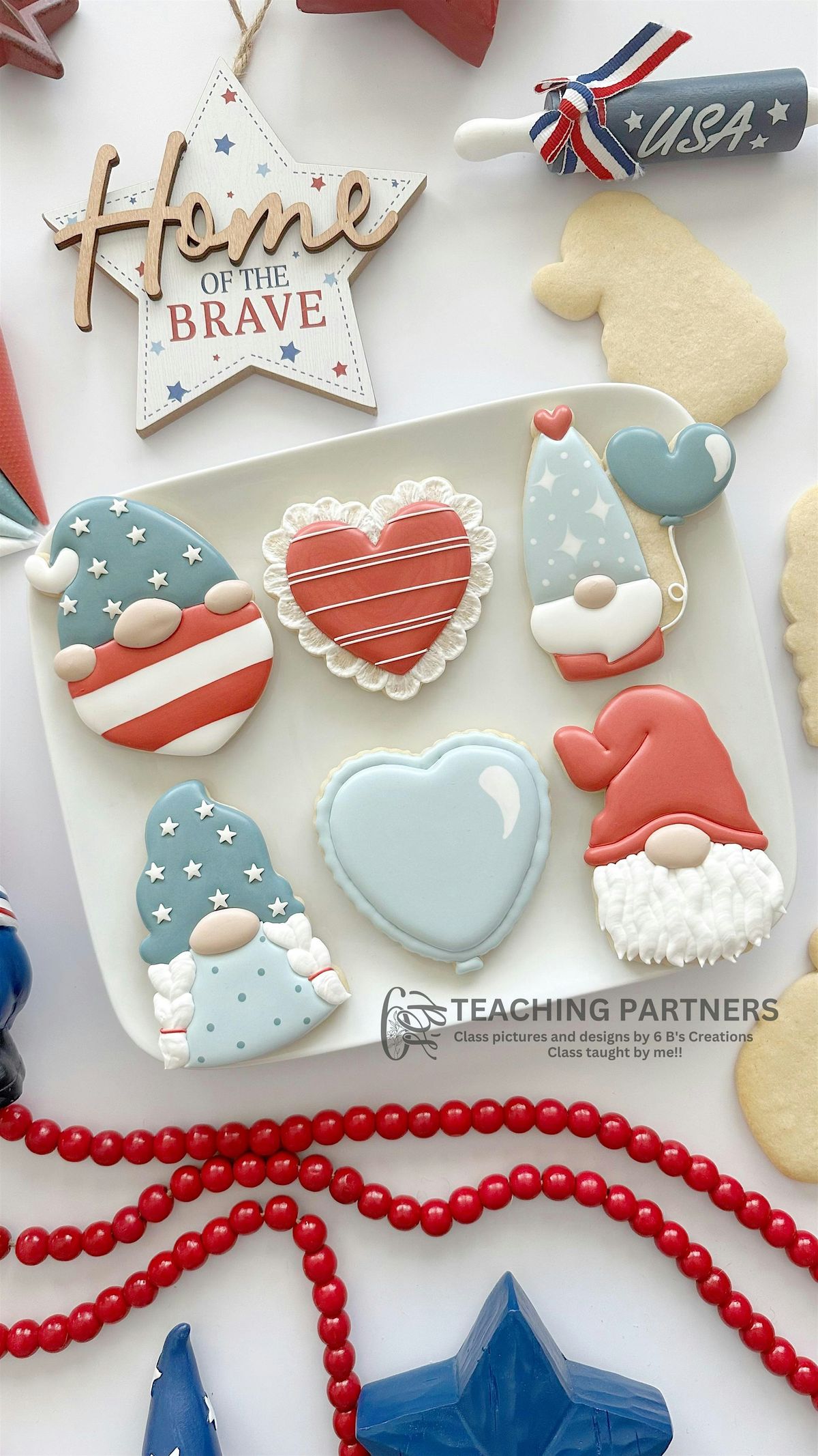 Red, White and Gnome Intermediate Decorating Class, 12 July | Event in Pompano Beach | AllEvents