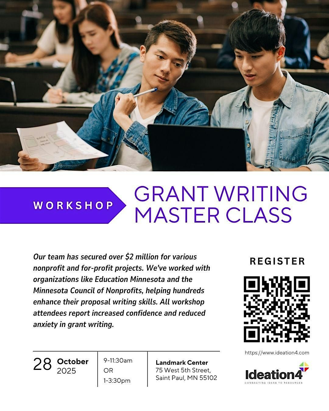 Grant Writing Master Class, 28 October | Event in Saint Paul | AllEvents