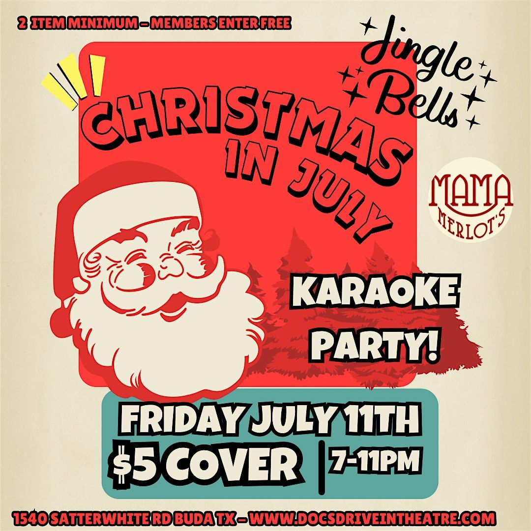 Christmas in July Karaoke at the Speakeasy, 11 July | Event in Buda | AllEvents