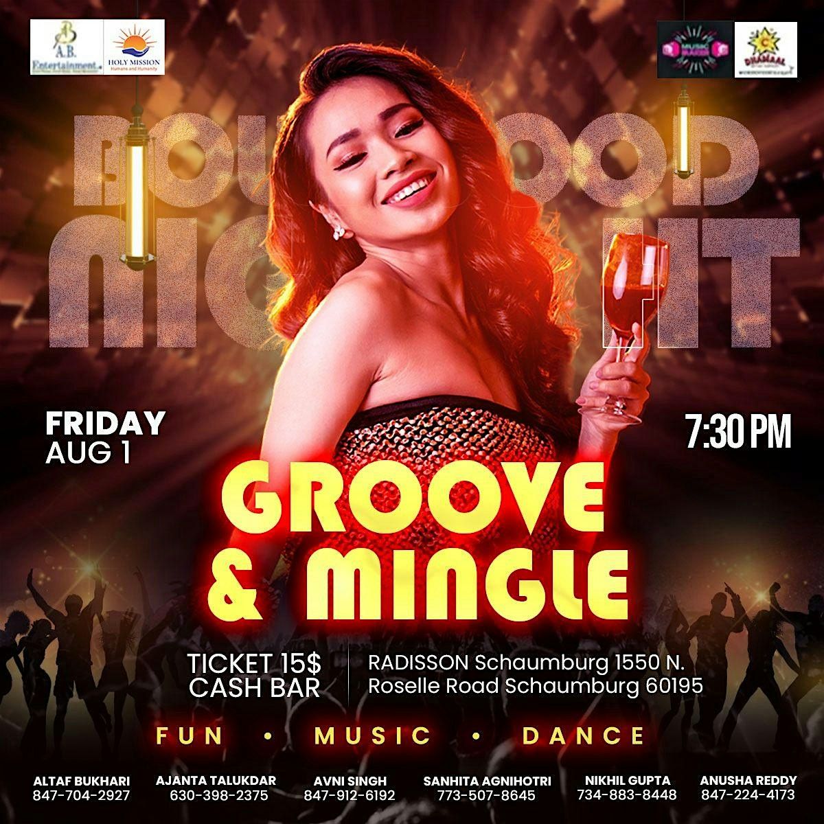 Bollywood Night - Groove and Mingle, 1 August | Event in Schaumburg | AllEvents