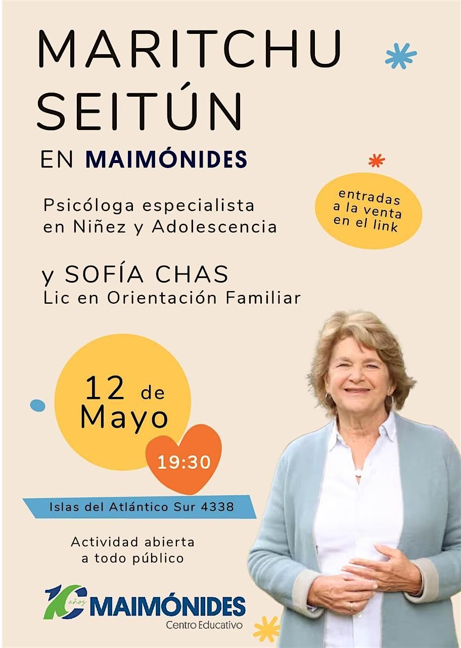 Maritchu Seitun en Cordoba- Colegio Maimonides, 12 May | Event in Córdoba | AllEvents