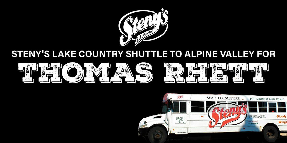 Steny's Lake Country Shuttle to Thomas Rhett at Alpine Valley, 9 August | Event in Pewaukee | AllEvents