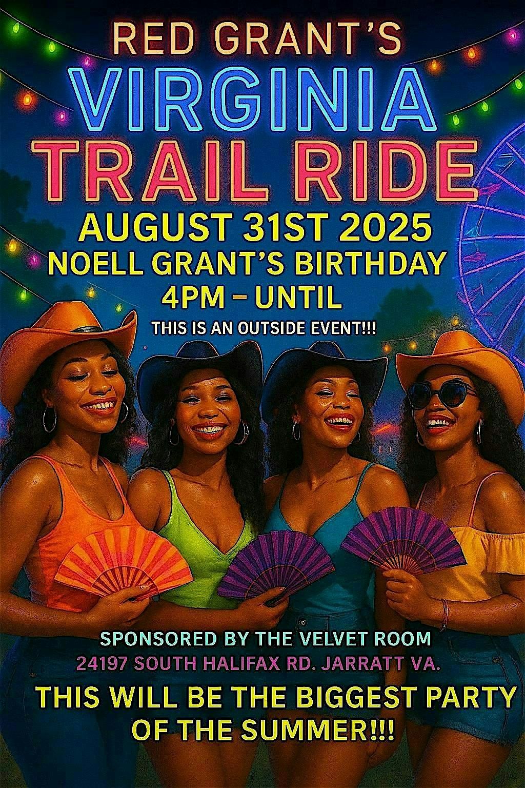 RED GRANT'S VIRGINIA TRAIL RIDE, 31 August | Event in Jarratt | AllEvents
