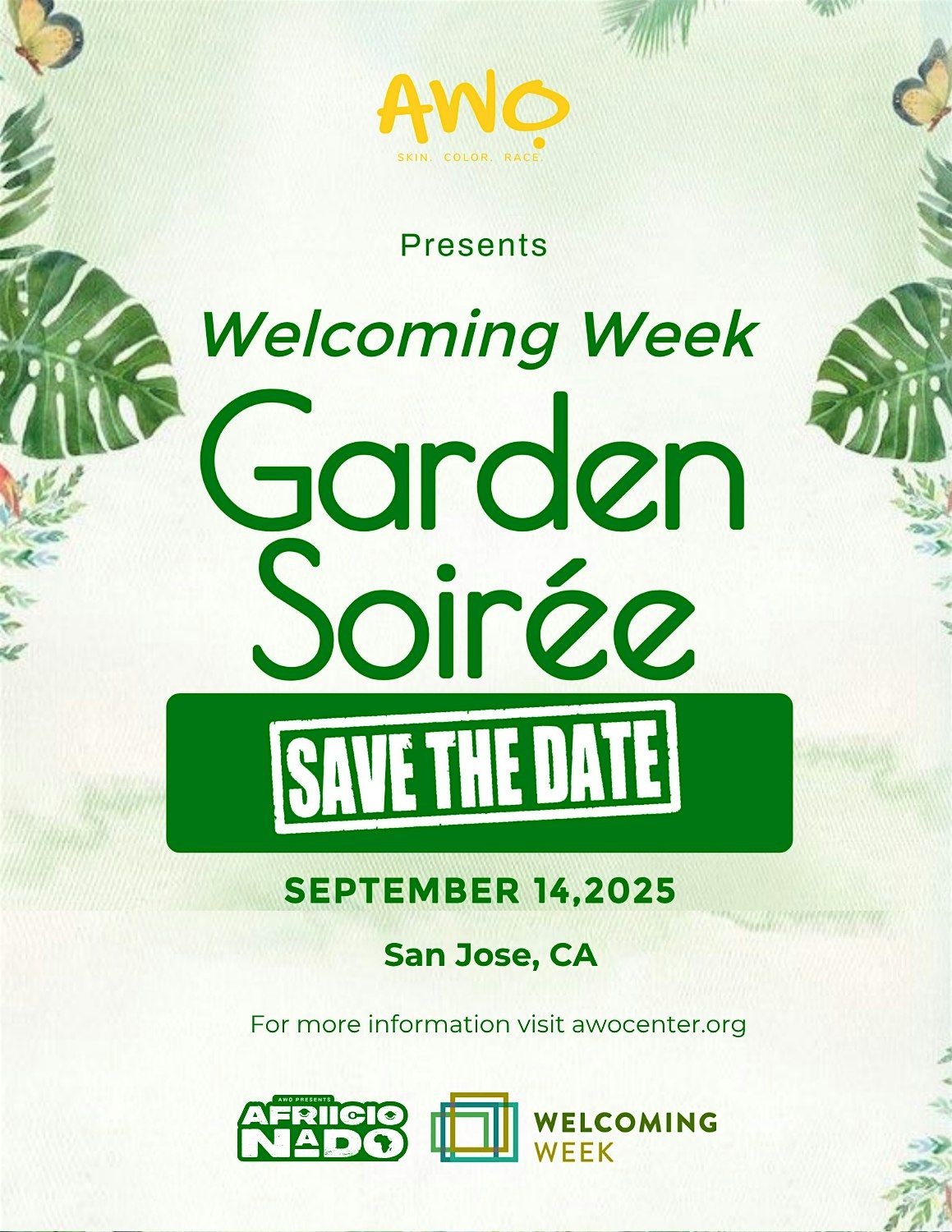 AWỌ Presents Welcoming Week Garden Soiree: Stories We Share, 14 September | Event in San Jose | AllEvents