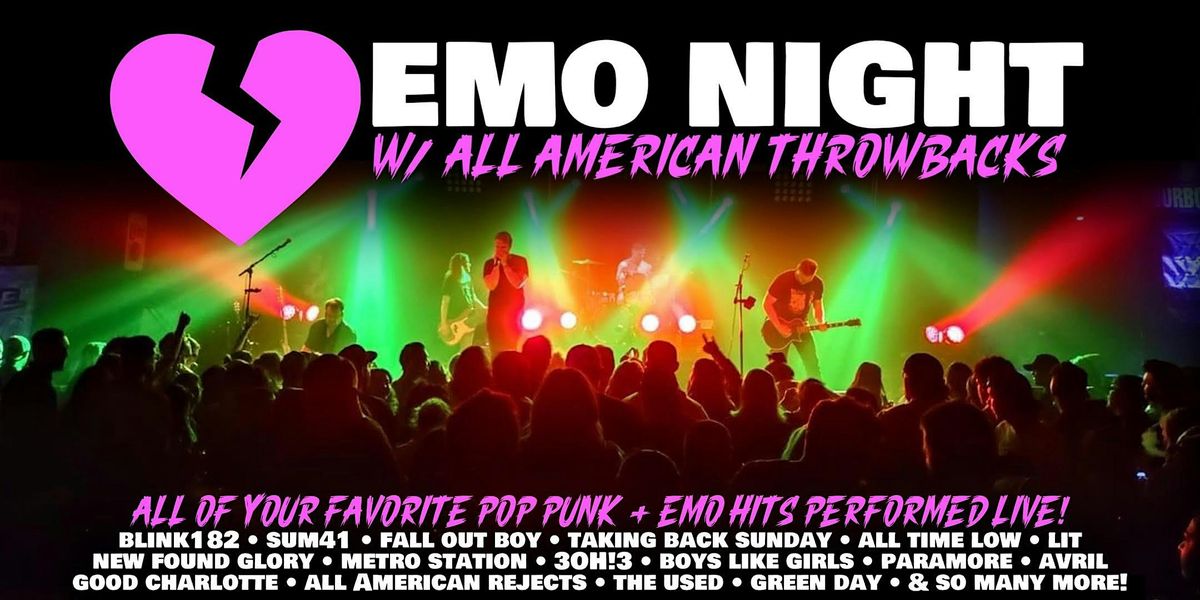 Emo Night LIVE w/ All American Throwbacks @ On The Rox | Kankakee, 20 June | Event in Kankakee | AllEvents