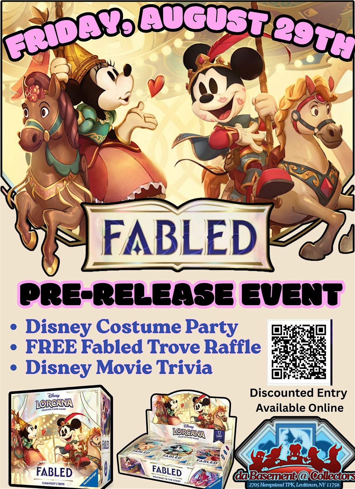 Lorcana "Fabled" Pre-Release & Costume Party! | Event in Levittown | AllEvents