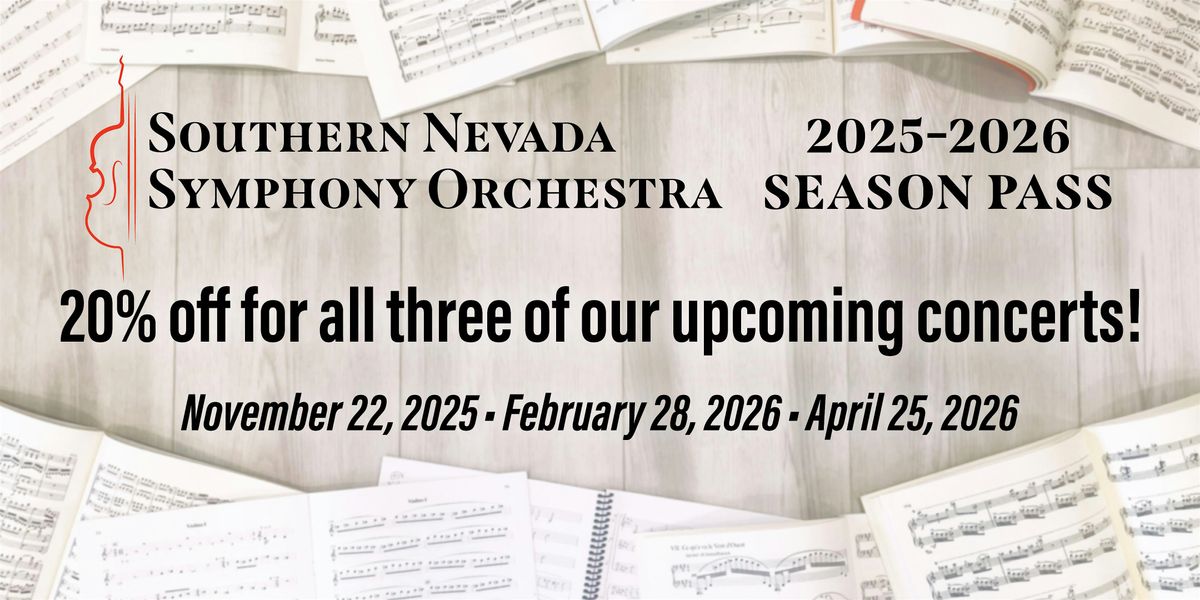 SNSO 2025-26 Season Pass, 22 November | Event in Mesquite | AllEvents