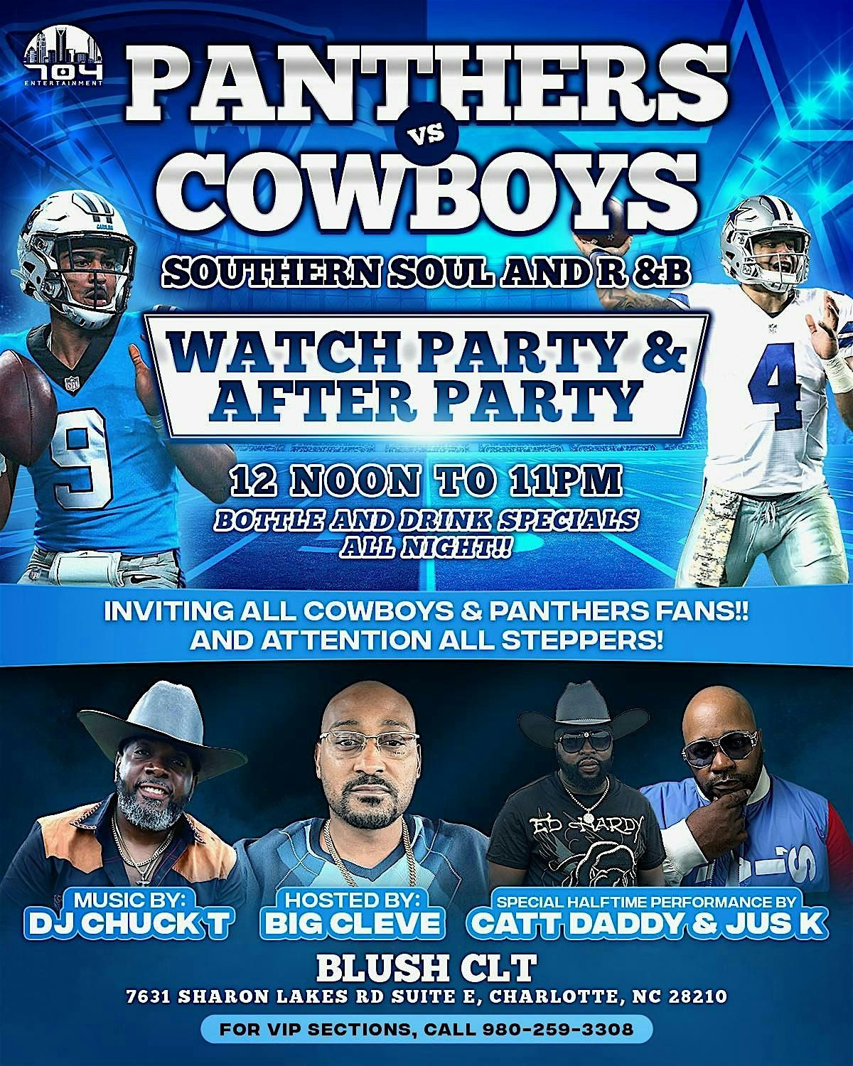 Panthers Vs Cowboys Watch Party & After Party | Event in Charlotte | AllEvents