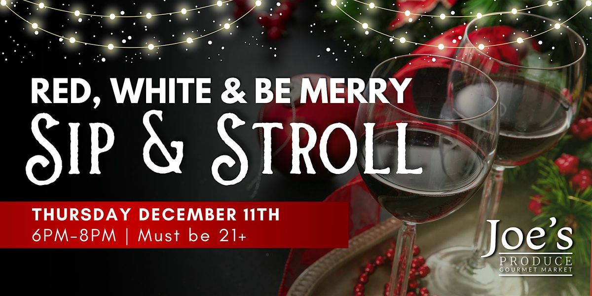 Red, White & Be Merry Sip & Stroll, 11 December | Event in Livonia | AllEvents