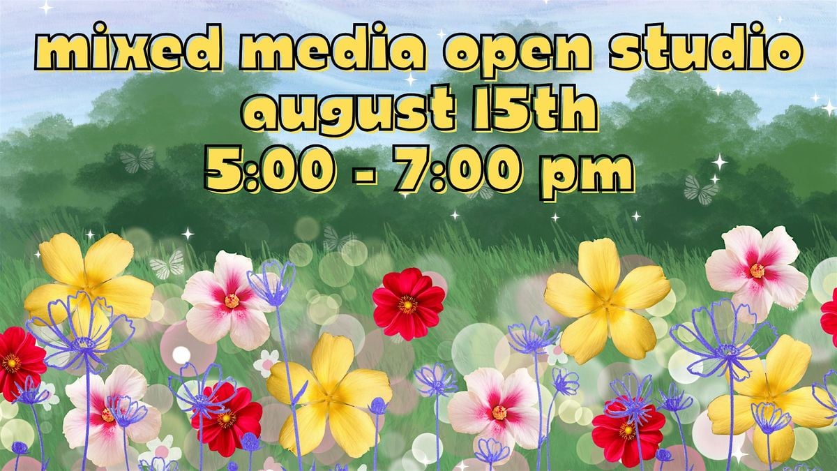 Mixed Media Open Studio (ages 12+), 15 August | Event in Camden | AllEvents