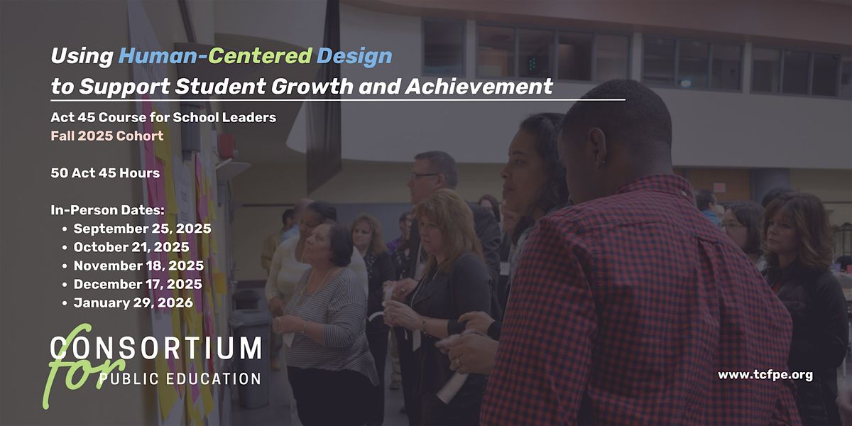 25-26 Using Human-Centered Design to Support Student Growth and Achievement, 25 September | Event in McKeesport
