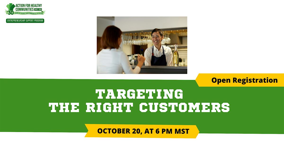 Targeting the Right Customers, 20 October | Event in Edmonton | AllEvents