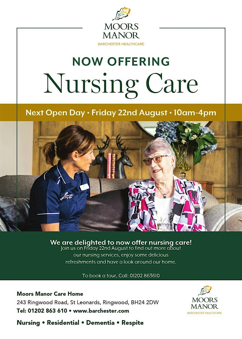 Nursing Care Open Day, 22 August | Event in Saint Leonards | AllEvents