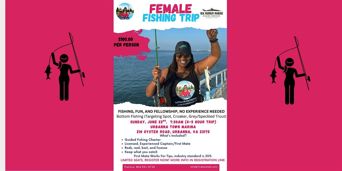 Female Fishing Trip, 22 June | Event in Urbanna | AllEvents