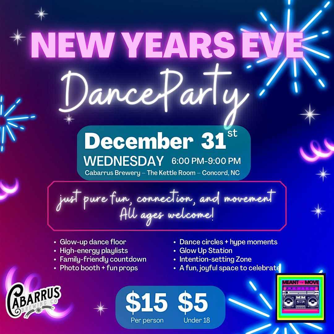 New Year’s Eve Dance Party: Meant to Move Project, 31 December | Event in Concord | AllEvents