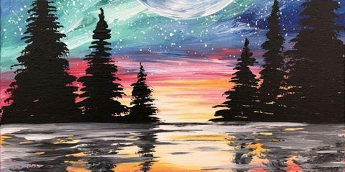 A Full Moon Over the Water - Paint and Sip by Classpop!™, 11 July | Event in Denver | AllEvents