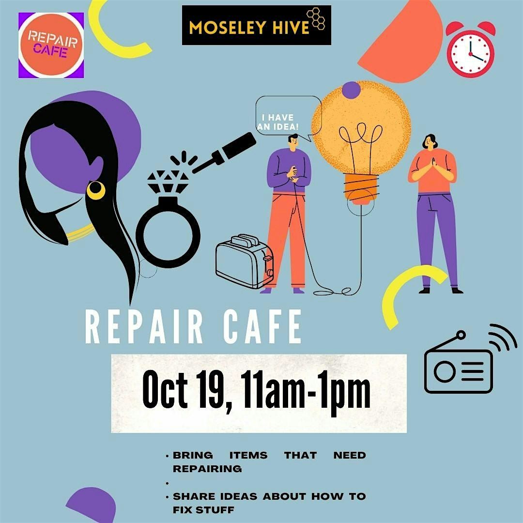 Repair Cafe, FIX IT NOT BIN IT, 16 August | Event in Birmingham | AllEvents