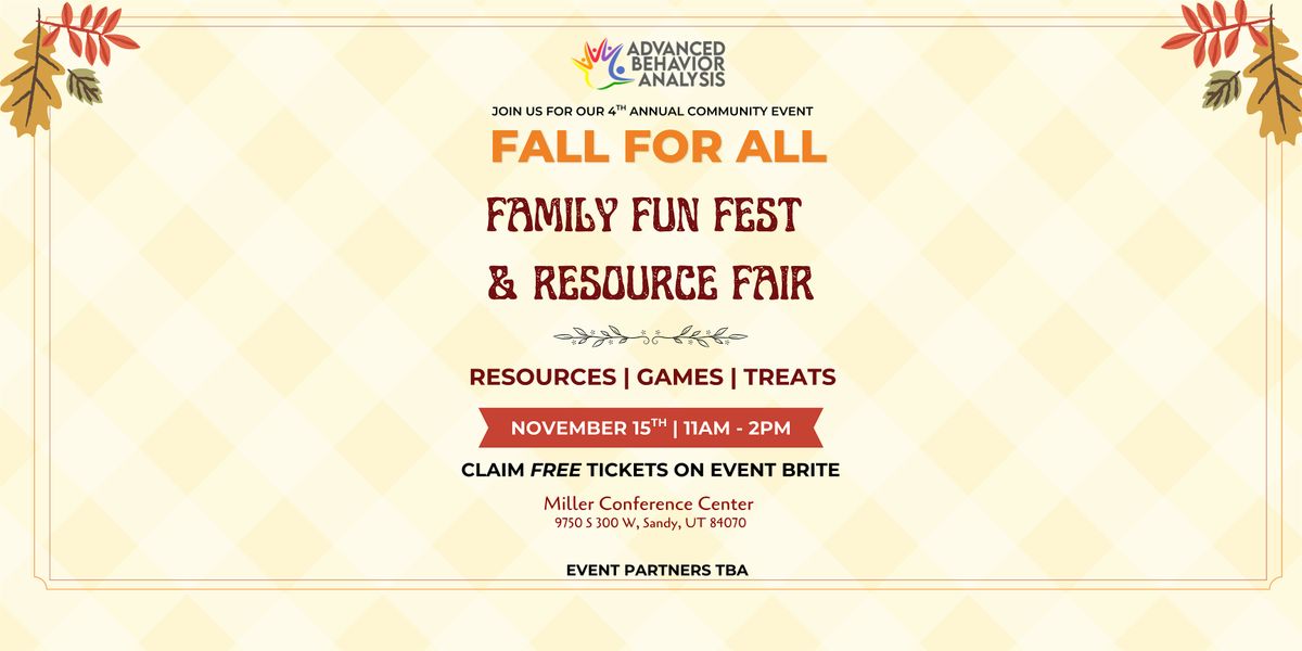 Fall for All: An Inclusive Family Fun Fest & Resource Fair, 15 November | Event in Sandy | AllEvents