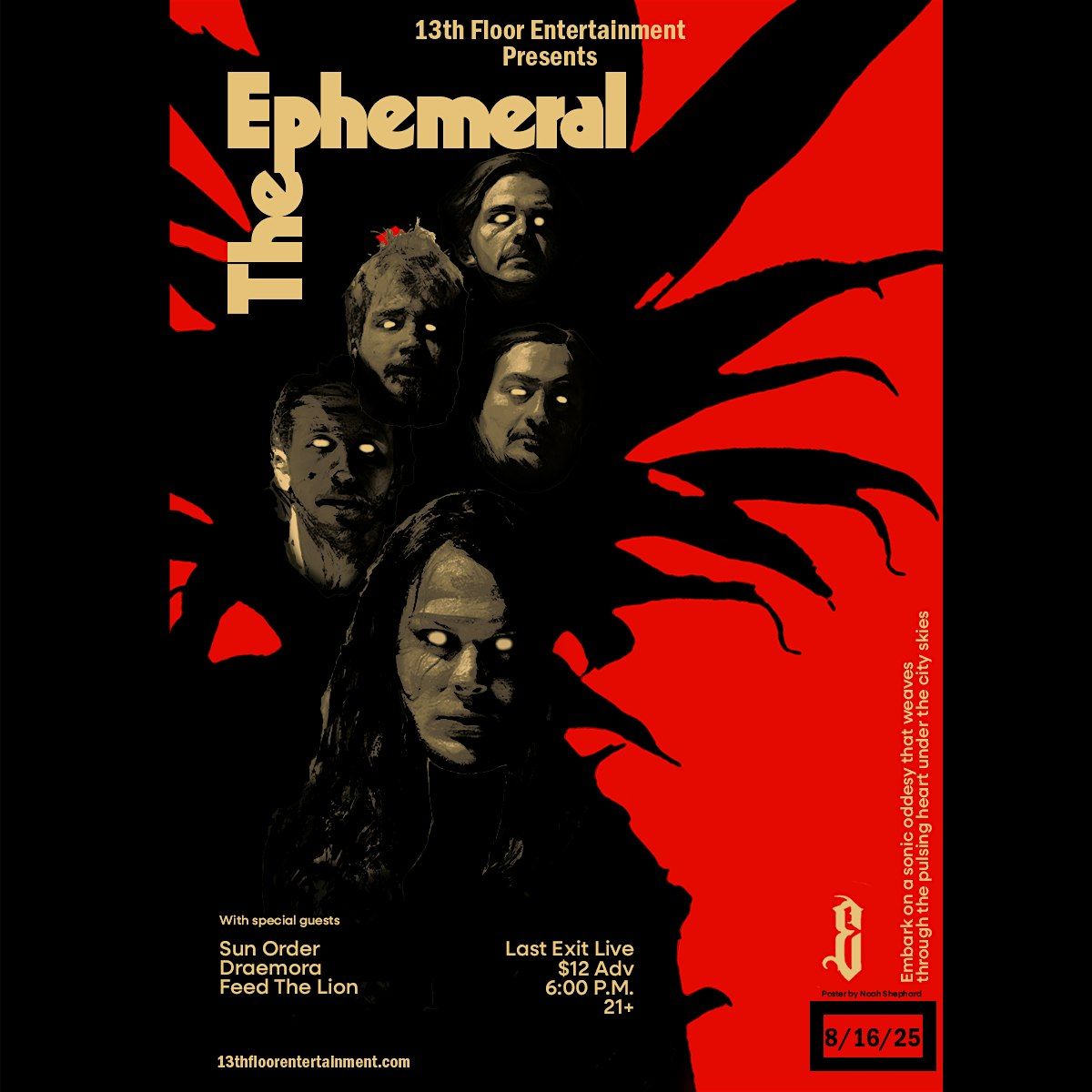 The Ephemeral, 16 August | Event in Phoenix | AllEvents