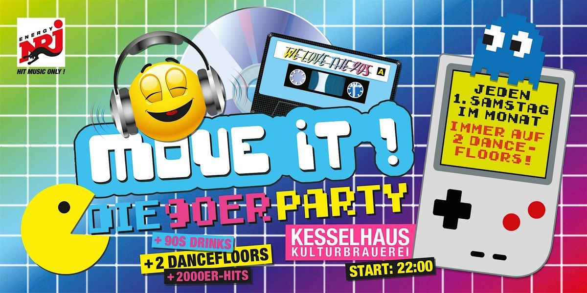 Move iT! – die 90er Party @ Kesselhaus, 6 December | Event in Berlin | AllEvents