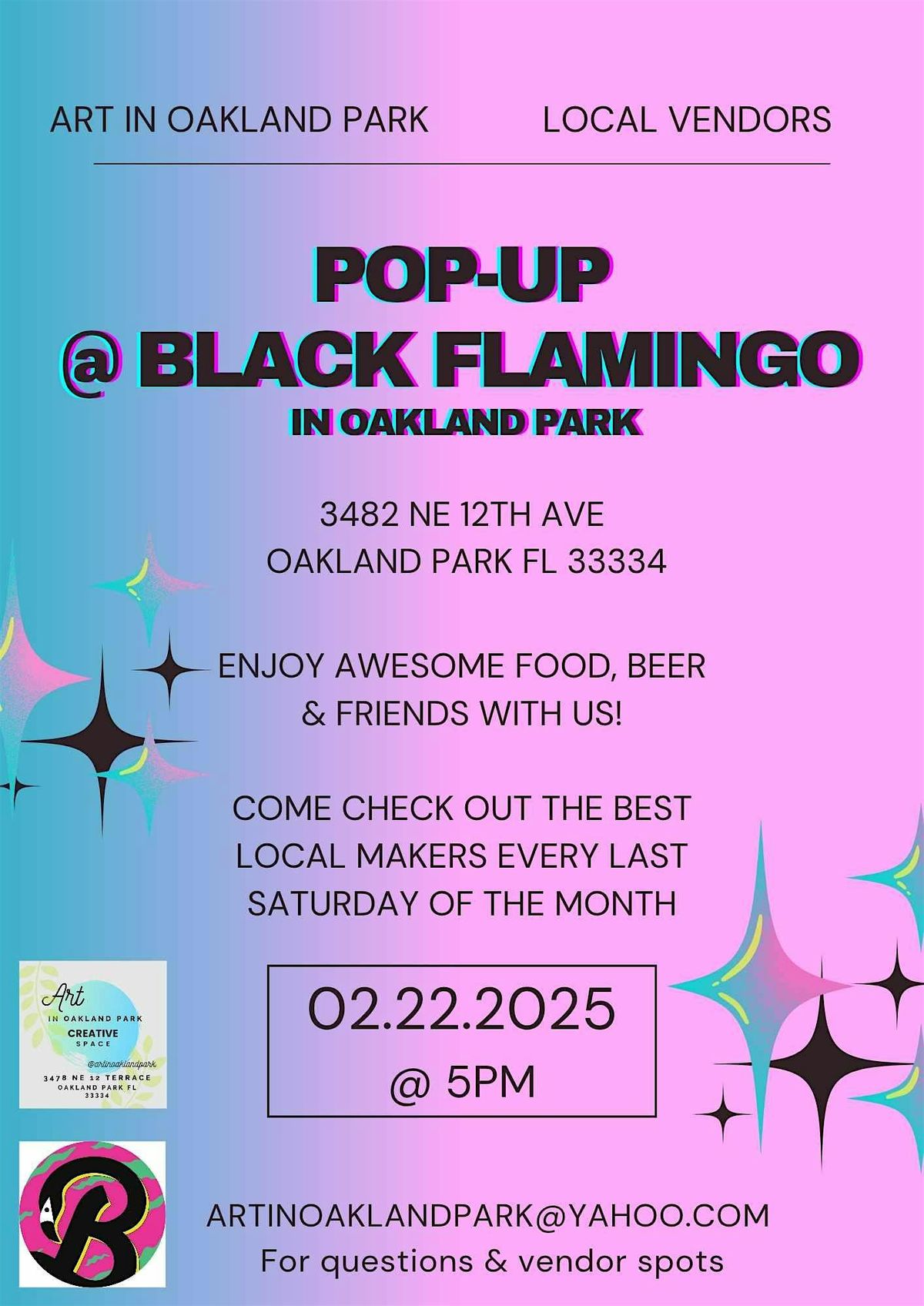 Pop-Up Party at Black Flamingo Brews & Kitchen | Event in Oakland Park | AllEvents