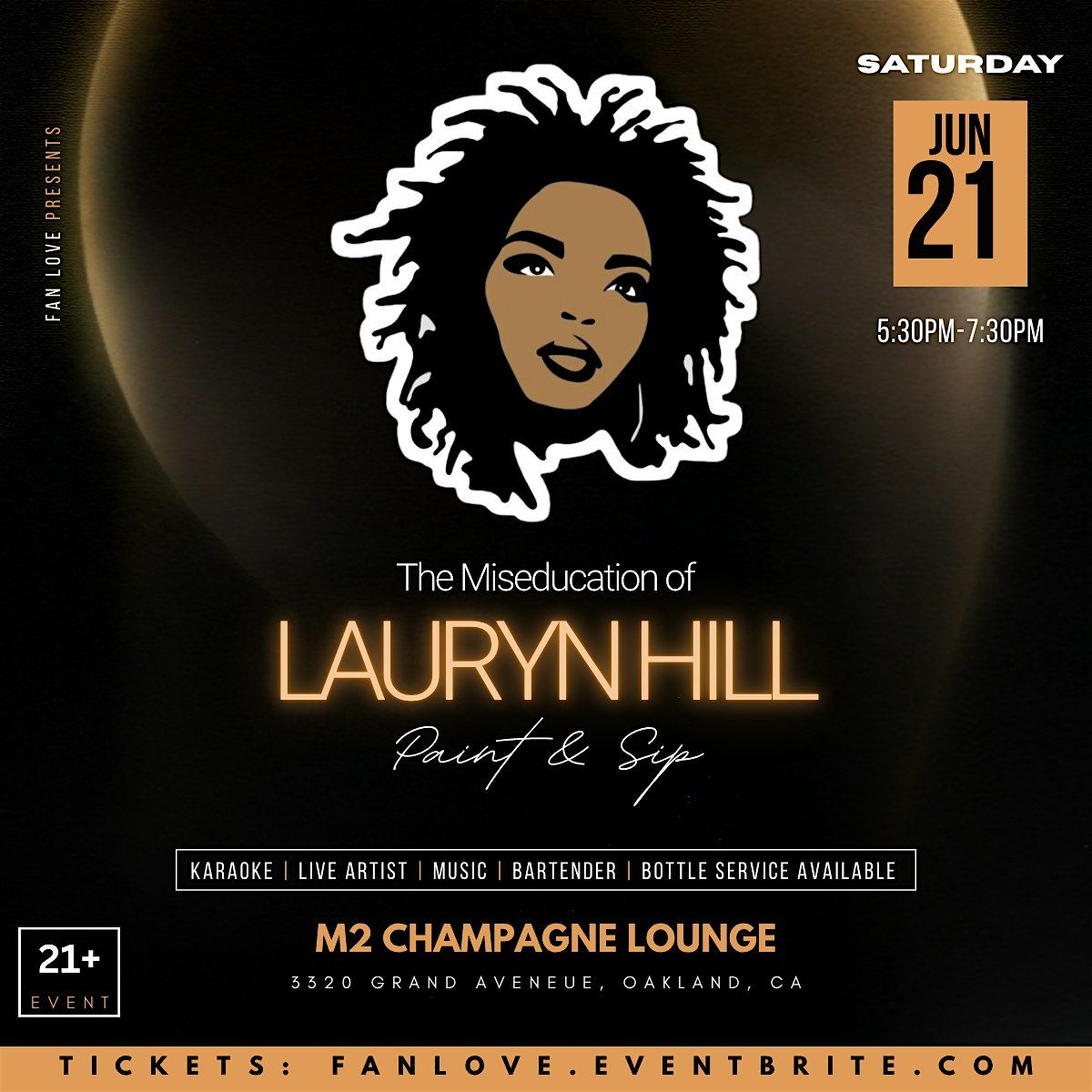 The Karaoke Paint & Sip: The Miseducation of Lauryn Hill, 21 July | Event in Oakland | AllEvents